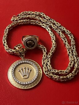 Zlato / zlatý řetěz královská vazba 14k - 7