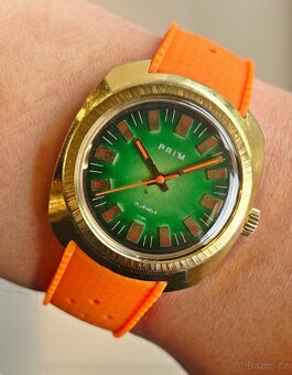 Československé Retro Vintage Mechanické hodinky PRIM Hulk - 7
