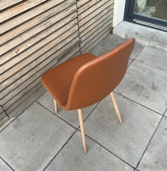 Židle jídelní JYSK JONSTRUP koňaková koženka - 7