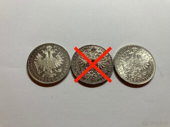 Rakúsko Uhorsko 1 zlatníky forint florint - strieborné mince - 7