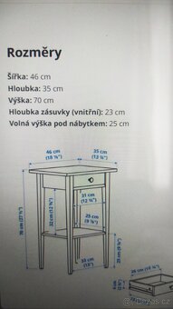 Noční stolek Ikea - 7