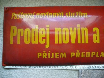 STARA-SMALTOVANA REKLAMNI CEDULE-NOVINY A CASOPISY. - 7