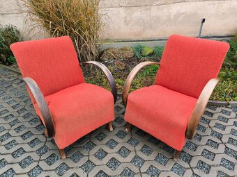 Starožitná Art Deco křesla "C" - Jindřich Halabala - 7