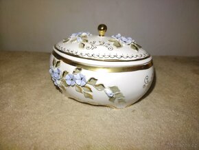 Retro porcelánová dóza/cukřenka/šperkovnice USSR - 7