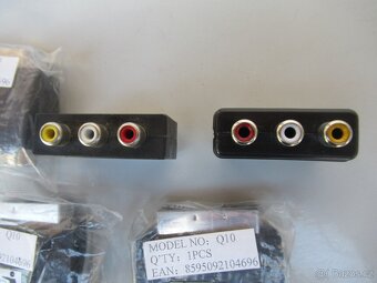 Propojovací kabely a konektory cinch a scart + síťové šňůry. - 7