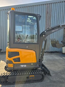 Bagr TW16A, minibagr 1.6t, KUBOTA - 3 válce - 7