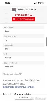 Šedá sedací souprava/gauč - 7