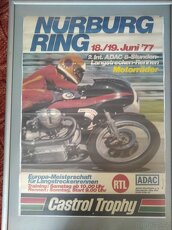 Plakát Nürburg Ring 1977 Motocykl plagát motorka - 7
