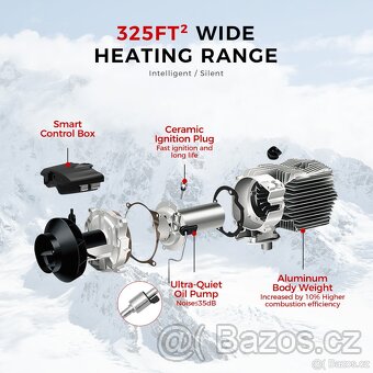 Nezávislé topení 5kW, 12+24V, Auto START/STOP, BT - 7