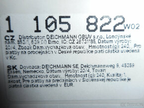 Vzorované baleríny (Deichmann) - možno předat i v Brně - 7