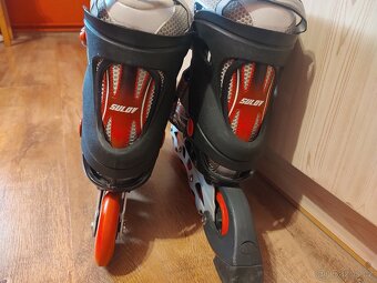 Stylové Inline brusle Sulov vel. 40-41, větší kolečka 90mm - 7