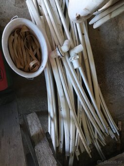 Ocelový plast, vývody, listy a skimmer, krycí plachta - 7