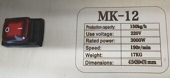 Výkonný elektrický mlýnek na maso 3000W 2 šajby 2 nože - 7