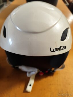 Lyžařský set - lyže, hůlky, helma, brýle - 7