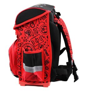 Nová školní aktovka, batoh, taška do školy, motiv fotbal - 7