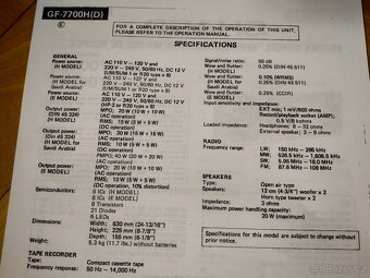 SHARP GF 7700 - 7