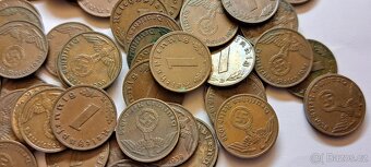1 reichspfennig. Různé Ročníky 400 ks. - 7