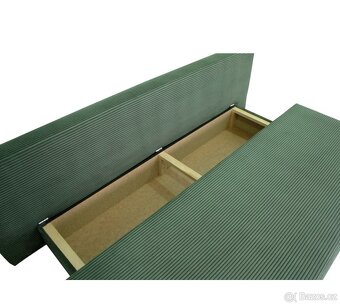 ROZKLÁDACÍ POHOVKA, textil, zelená - 7