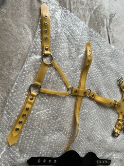 Latexový transparentní hlavový postroj (HW design) - 7