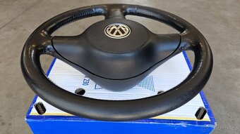 Tříramenný kožený volant včetně airbagu na VW Lupo - 7