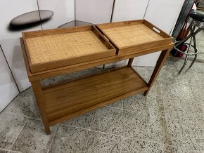 Krásný NOVÝ Dřevěný konzolový-servírovací stůl - 7