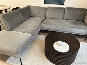 Sametová rohová pohovka Fluente (Westwing) - 7