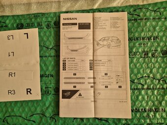 dekorativní ozdobné a ochranné lišty prahu Nissan Pulsar (C1 - 7