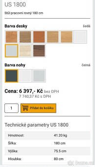 Psací stůl Hobis - 7