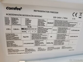 Lednička s mrazákem comfee - 7