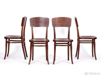 4x prvorepublikové židle original THONET. - 7