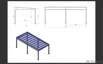 Přístřešek na auto, carport, autopřístřešek - 7