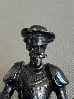 Litinová soška Don Quijote 19.5 cm, Kasli Rusko - 7