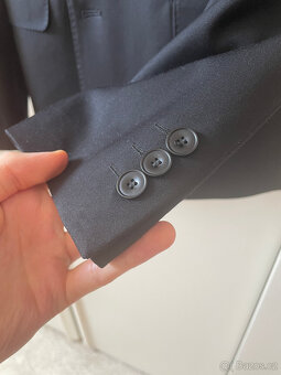 Pánský černý oblek Marks & Spencer (sako EU 48, kalhoty EU 3 - 7