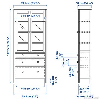 Ikea Hemnes vitrina - 7