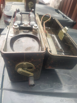 retro 2ks. vojenské polní telefony - nekompletní - 7