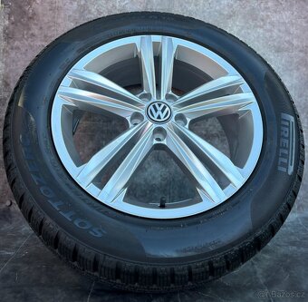 Originální ALU kola 5x112 VW Tiguan 235/55/18 TOP STAV - 7