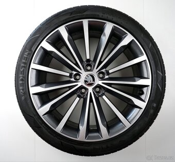 Škoda Superb - Originání 19" alu kola - Letní pneu - 7