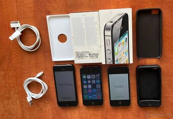 Apple iPhone 4 16GB + Apple iPhone 4S 32GB + Apple iPhone 5 - 7