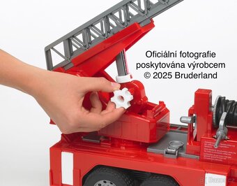 Model Hasiči MAN s požárním žebříkem a sirénou - Bruder - 7
