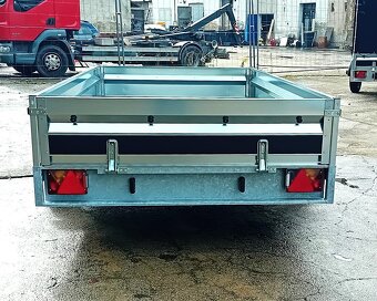 1300Kg brzděný přívěsný vozík 3,0m x1,50, svařovaný rám - 7