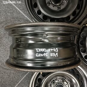 Plechové disky 5x112 ET43 6Jx15 57,1 Sada 4ks - 7