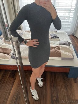 Teplé šedé šaty Tommy Hilfiger - 7