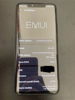 Prodám Huawei mate 20 pro 6/128gb - 7