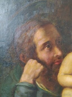 Josef Bergler - Svatý Josef s Ježíškem - 18. Století - obraz - 7