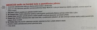 Sedlo MEDICUS na horské kolo s paměťovou pěnou - 7