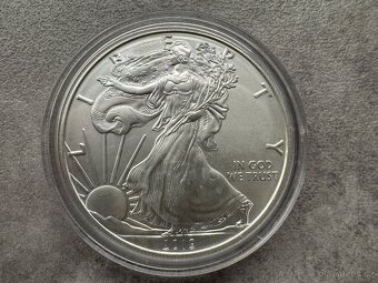 6 ks 1 Oz stříbrná mince American Eagle - starý motiv orla - 7