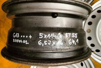 Disky na Honda 5x114,3 ET55 6,5Jx16" 64,1 - 7