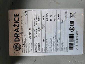 Boiler Dražice OKCE 125 litrů - 7