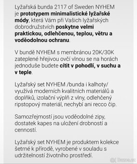 2117 of Sweden ISFALL dětská XS lyžařská bunda - 7