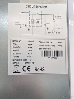 SKŘÍŇ CHLADÍCÍ NORDLINE UR400S. ZÁRUKA - 7